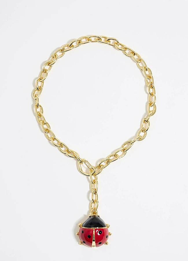 Imagen - Collar con charm de mariquita en rojo de Bimba y Lola.