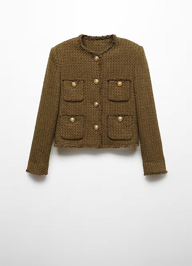Imagen - Chaqueta de tweed de mango, 59,99 euros.