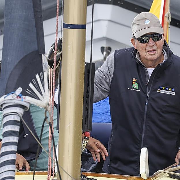 Don Juan Carlos en Sanxenxo en una imagen reciente. 