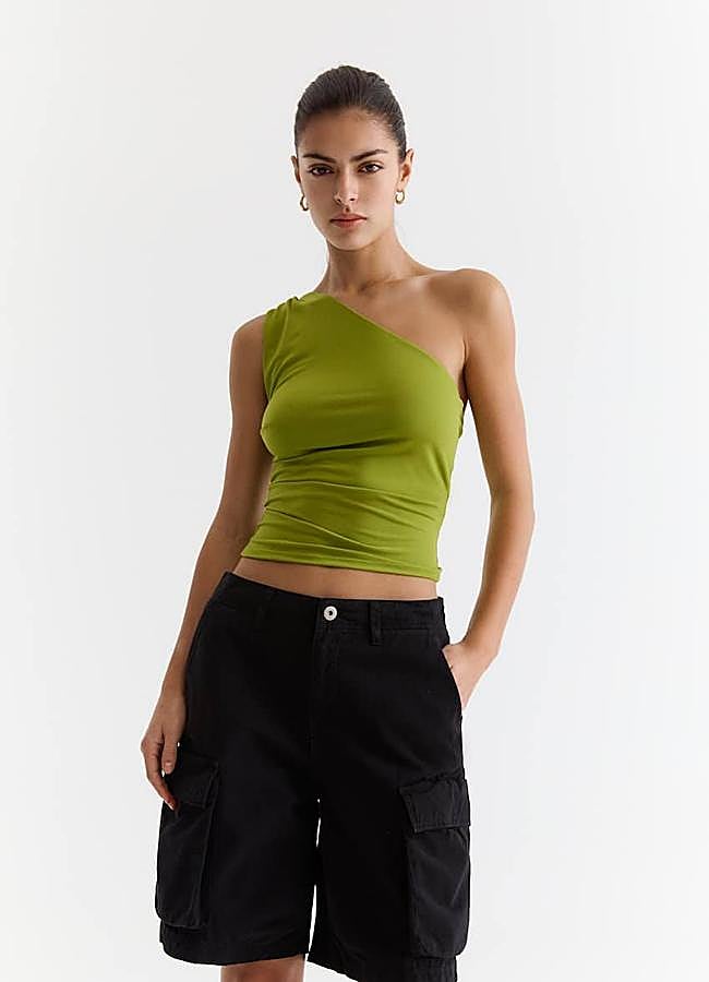 Imagen - Top con un hombro y tirante retorcido