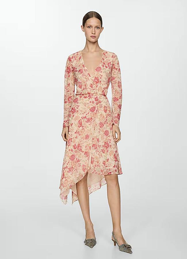 Imagen - Vestido de flores midi cruzado