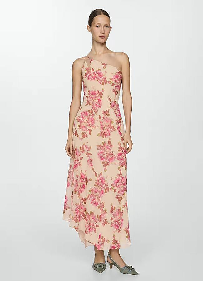 Imagen - Vestido de flores con un solo hombro