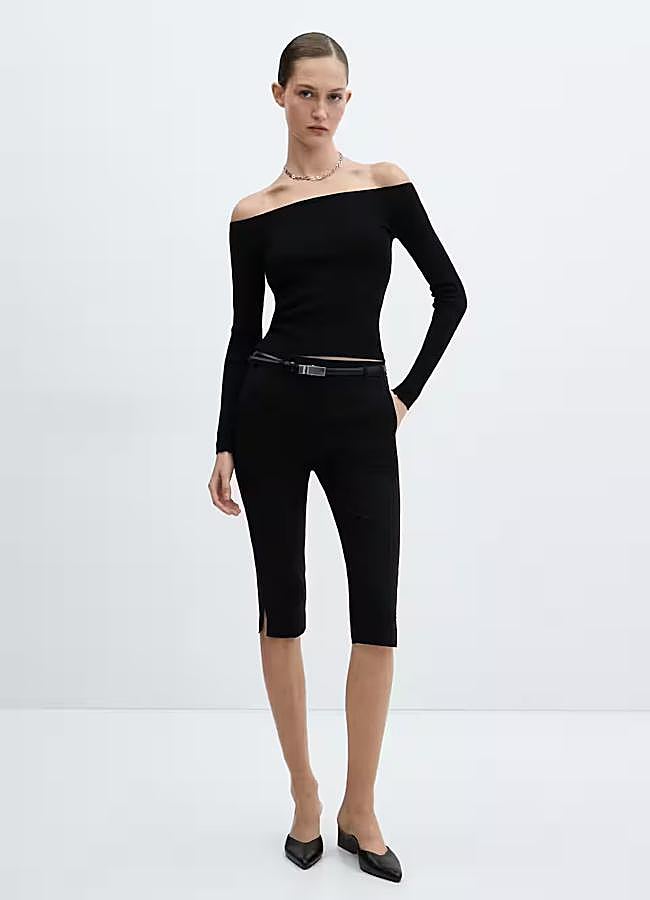 Imagen - Pantalón pirata con cinturón de Mango (25,99 euros):