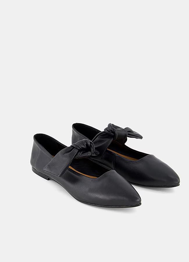 Imagen - Bailarinas con detalle lazo de Unit disponibles en Hipercor (25 euros).