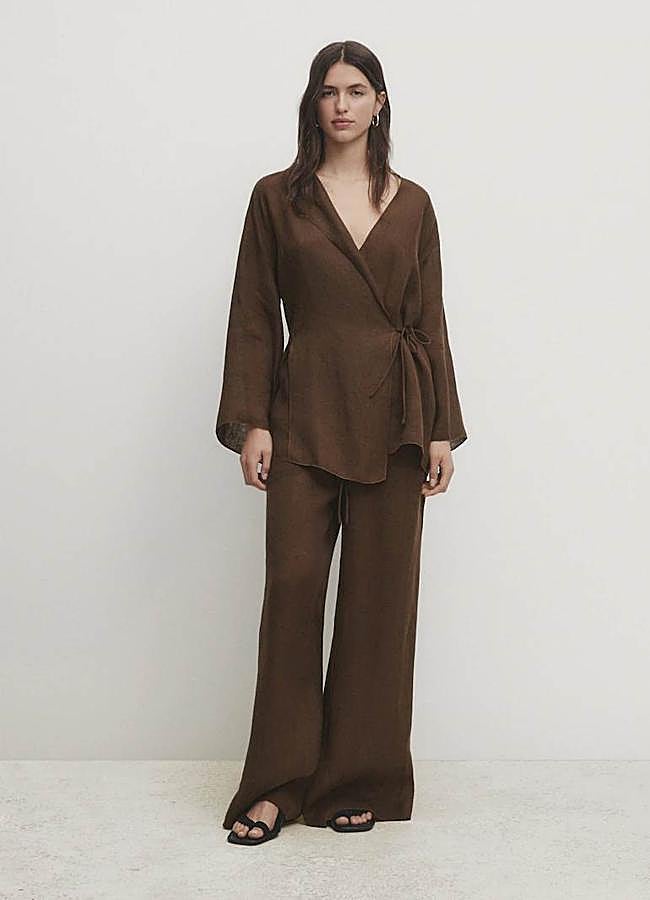 Imagen - Pantalón fluido 100% lino de Massimo Dutti (79,95€)