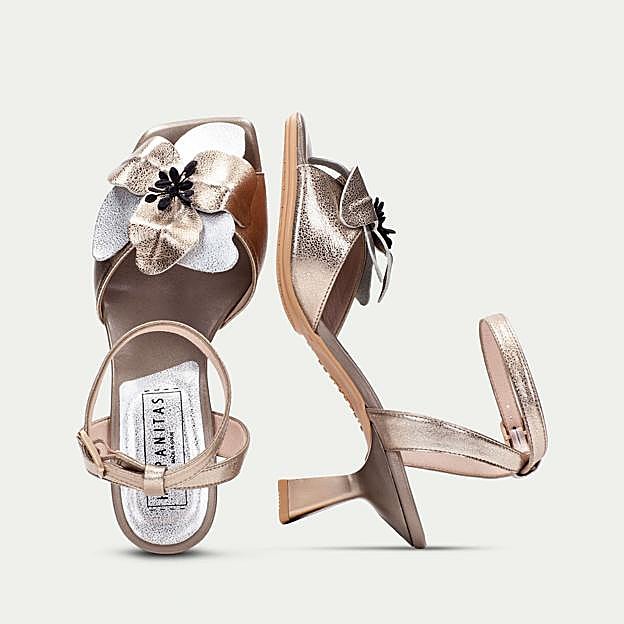 Sandalia Tacon Danielle Oro (129,90€)