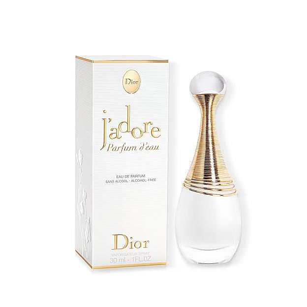 Perfume sin alcohol J'adore de Dior.