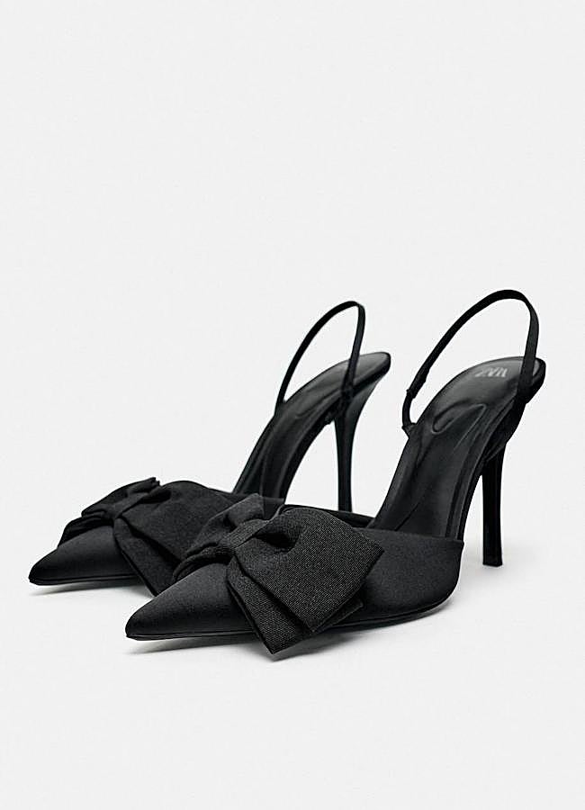 Imagen - Zapatos de tacón con lazo destalonados