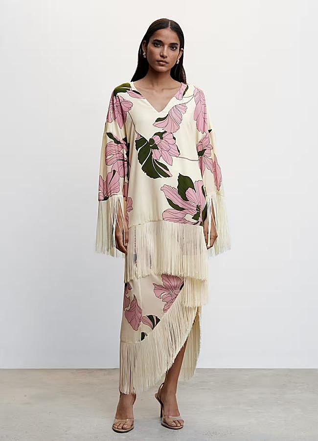 Imagen - Conjunto de inspiración mantón de manila de Mango Outlet.