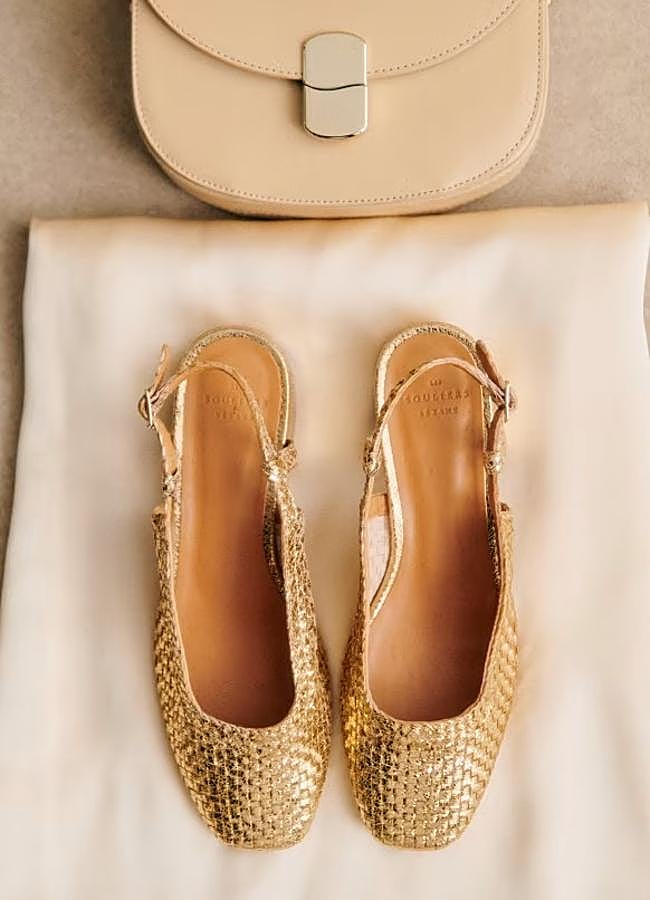 Imagen - Slingback dorado de Sèzane, 175 euros.