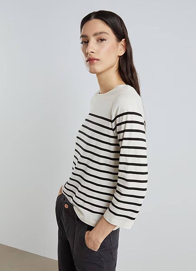 Imagen - Camiseta de manga francesa con rayas