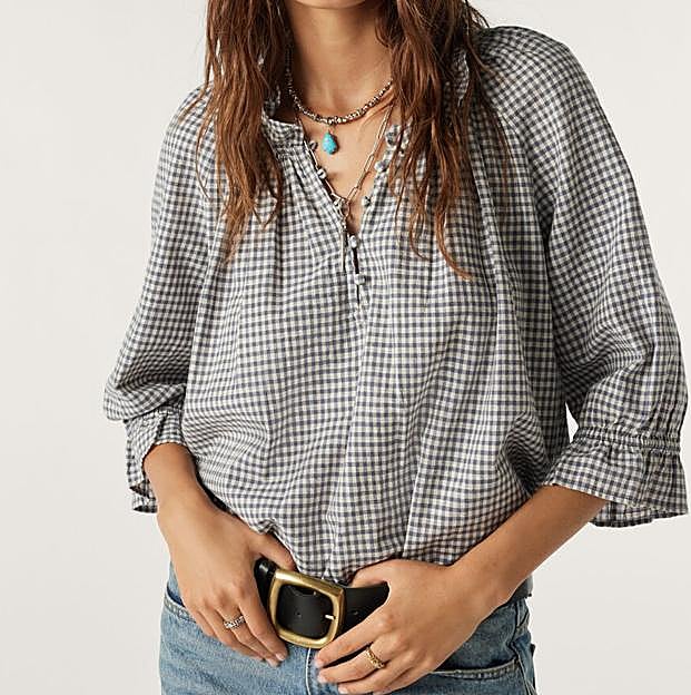 La blusa de cuadros vichy de Ba&sh.