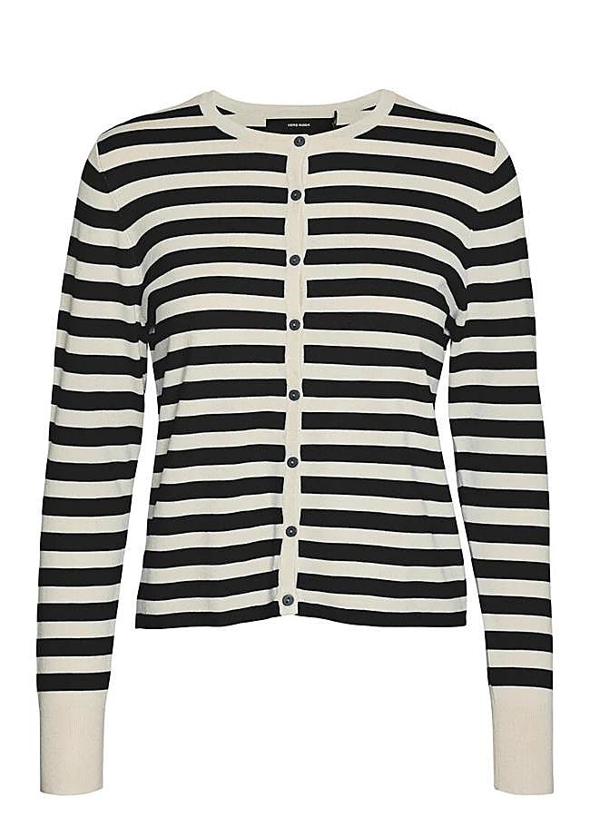 Imagen - Cárdigan de punto estampado de rayas de Vero Moda, 27,99 euros.