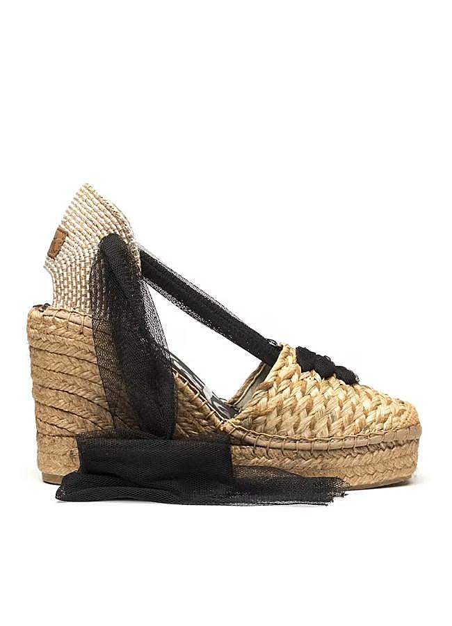 Imagen - Alpargatas de cuña con tul de Vidorreta, 95 euros..