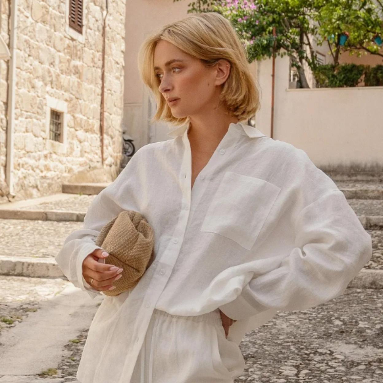 La influencer Rianne Mejier para la marca NAKD