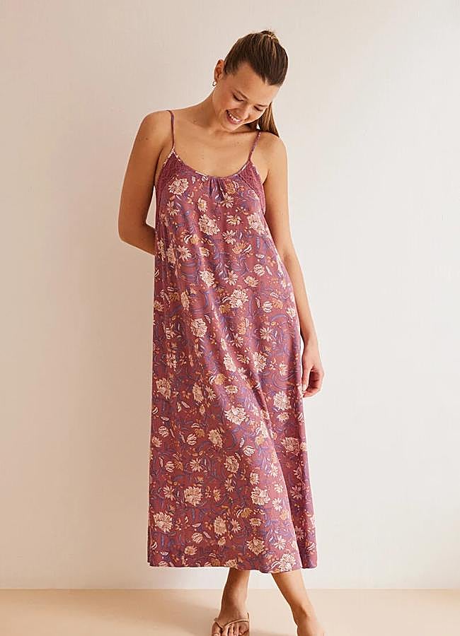 Imagen - Vestido estampado en rosa de Women'secret.