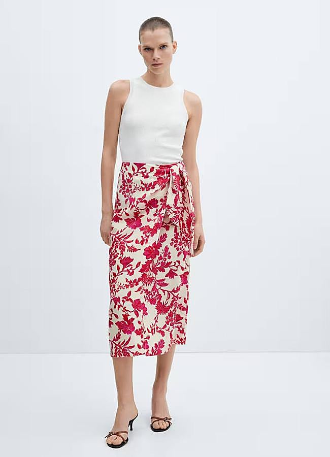 Imagen - Falda pareo midi estampada