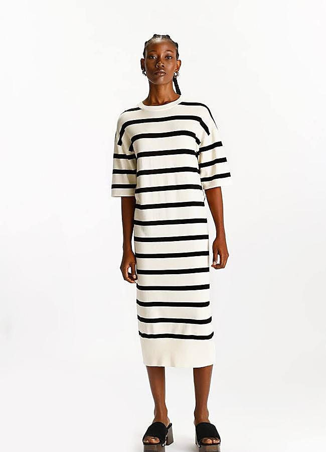 Imagen - Vestido de punto con estampado de rayas