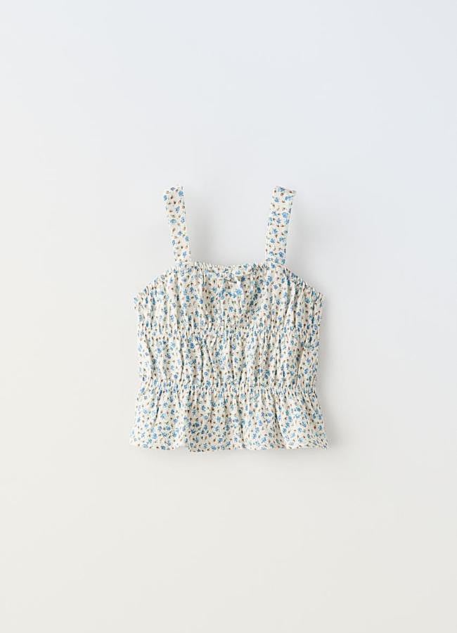 Imagen - Blusa con flores y gomas de Zara Kids.