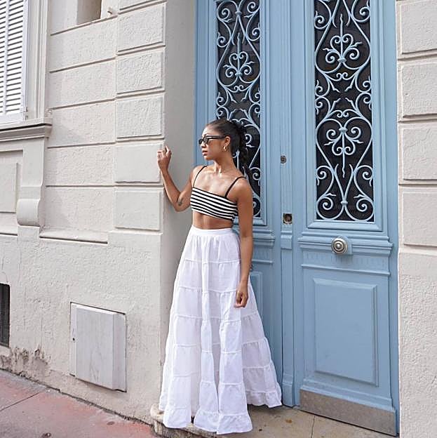 Estas faldas blancas bordadas son la prenda más deseada de este verano según las influencers