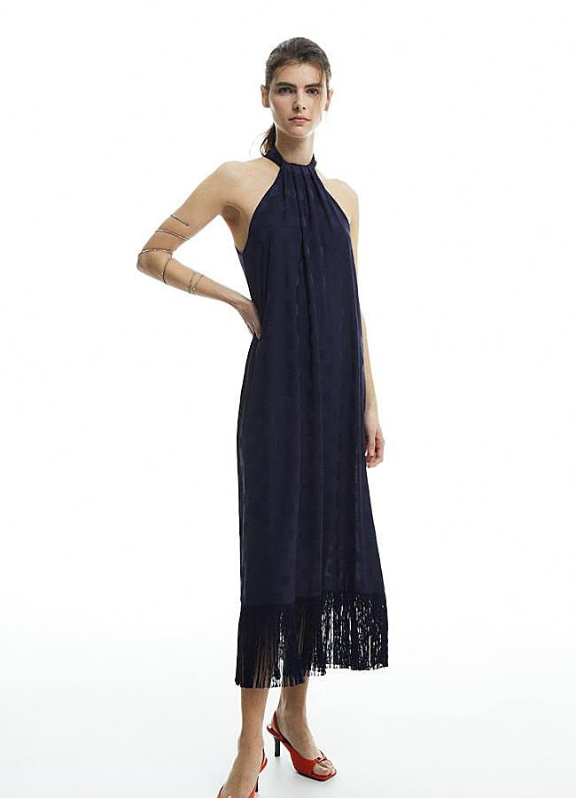 Imagen - Vestido midi de flecos