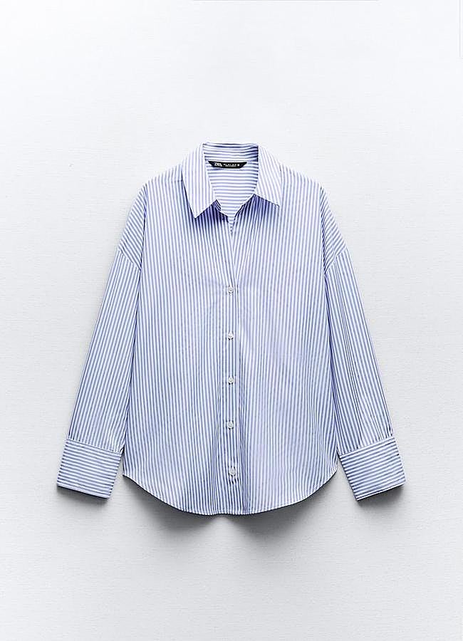 Imagen - Camisa con estampado de rayas de Zara. Foto: Zara.