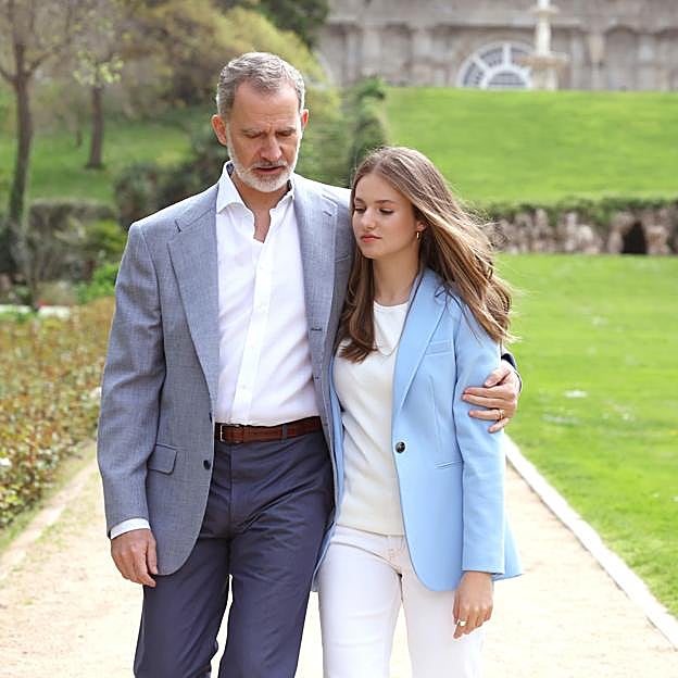 El rey Felipe y la princesa Leonor
