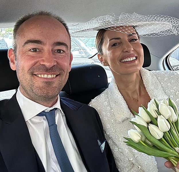 Mónica de Tomás y su marido, el ejecutivo belga Laurent de Greef. 