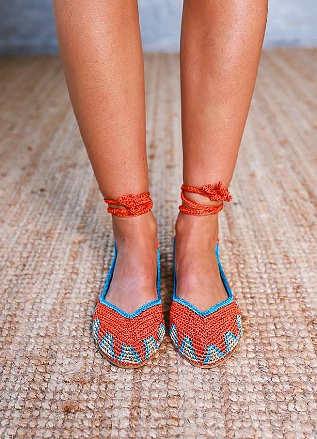 Imagen - Bailarinas de crochet multicolor