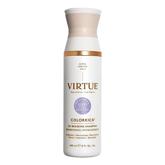 Colorkick® De-Brassing Shampoo de Virtue. Precio: 47,99 euros