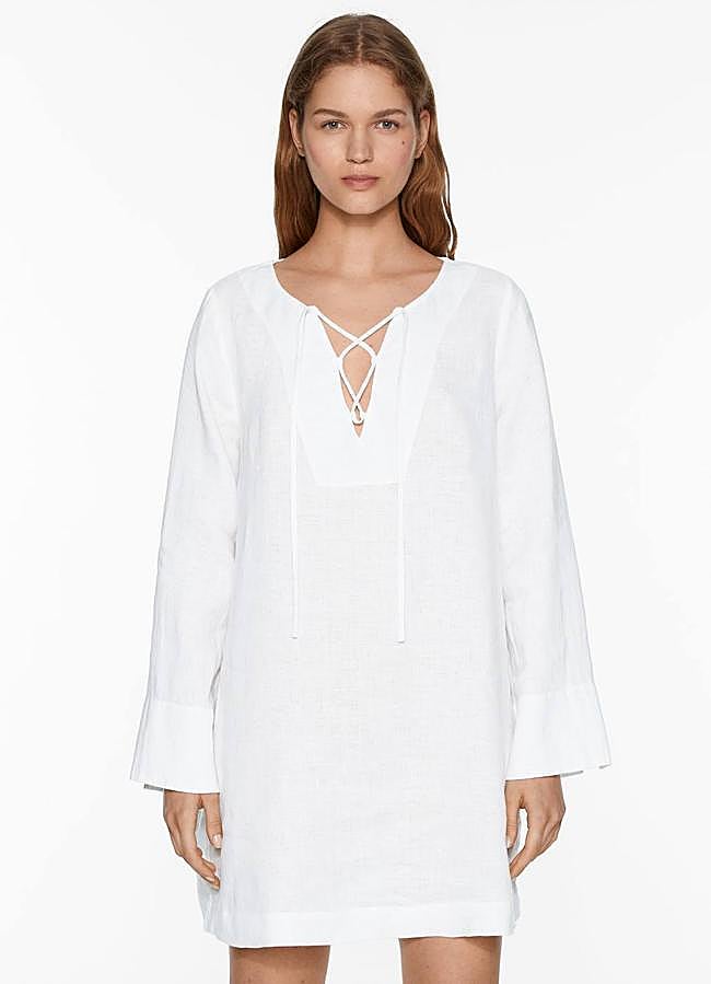 Imagen - Vestido de lino estilo túnica