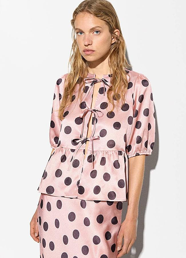 Imagen - Conjunto con estampado de lunares de Parfois en versión rosa