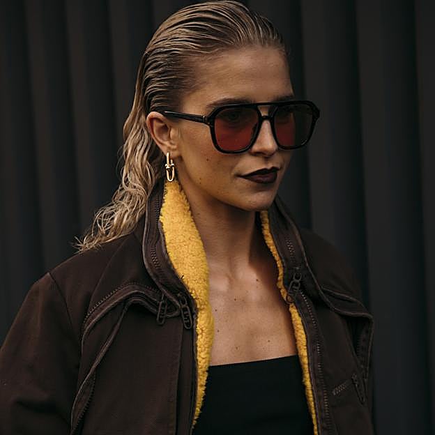 Un look de efecto mojado.