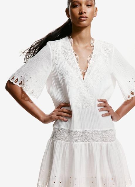 Imagen - Vestido blanco de H&M (59,99 euros)