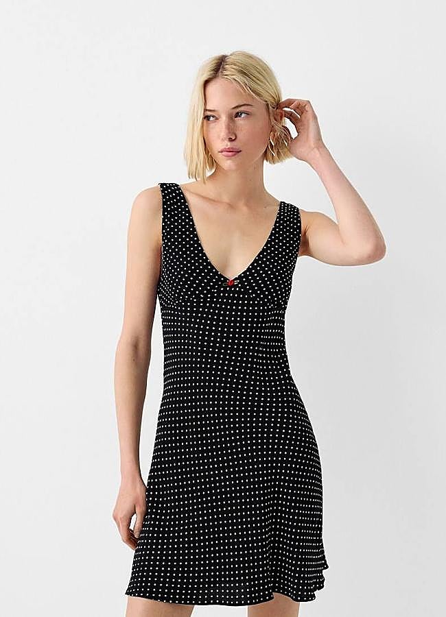 Imagen - Vestido de lunares con detalle de flor