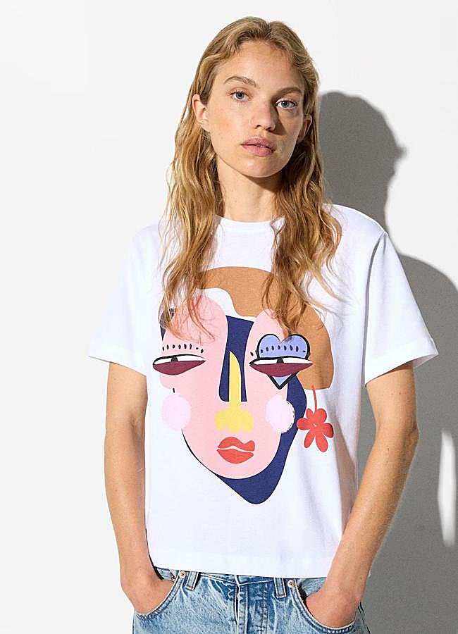 Imagen - Camiseta con cara de Parfois.