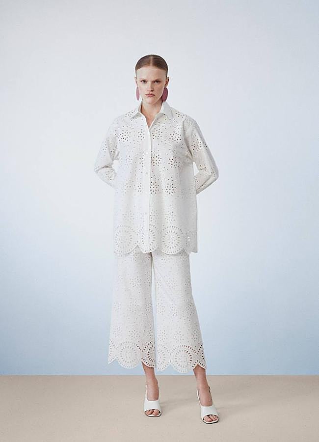 Imagen - Conjunto bordado con camisa y culottes