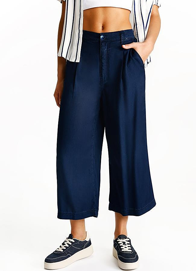 Imagen - Pantalón culotte en denim oscuro de Lefties.