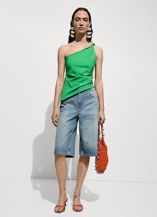 Imagen - Bermudas en denim de Mango.