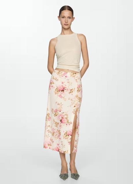Imagen - Falda con estampado de flores de Mango (25,99 euros)