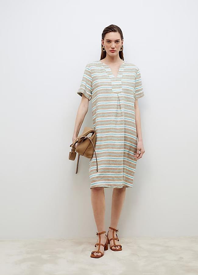 Imagen - Vestido de lino corto de Woman El Corte Inglés, 79,99 euros.