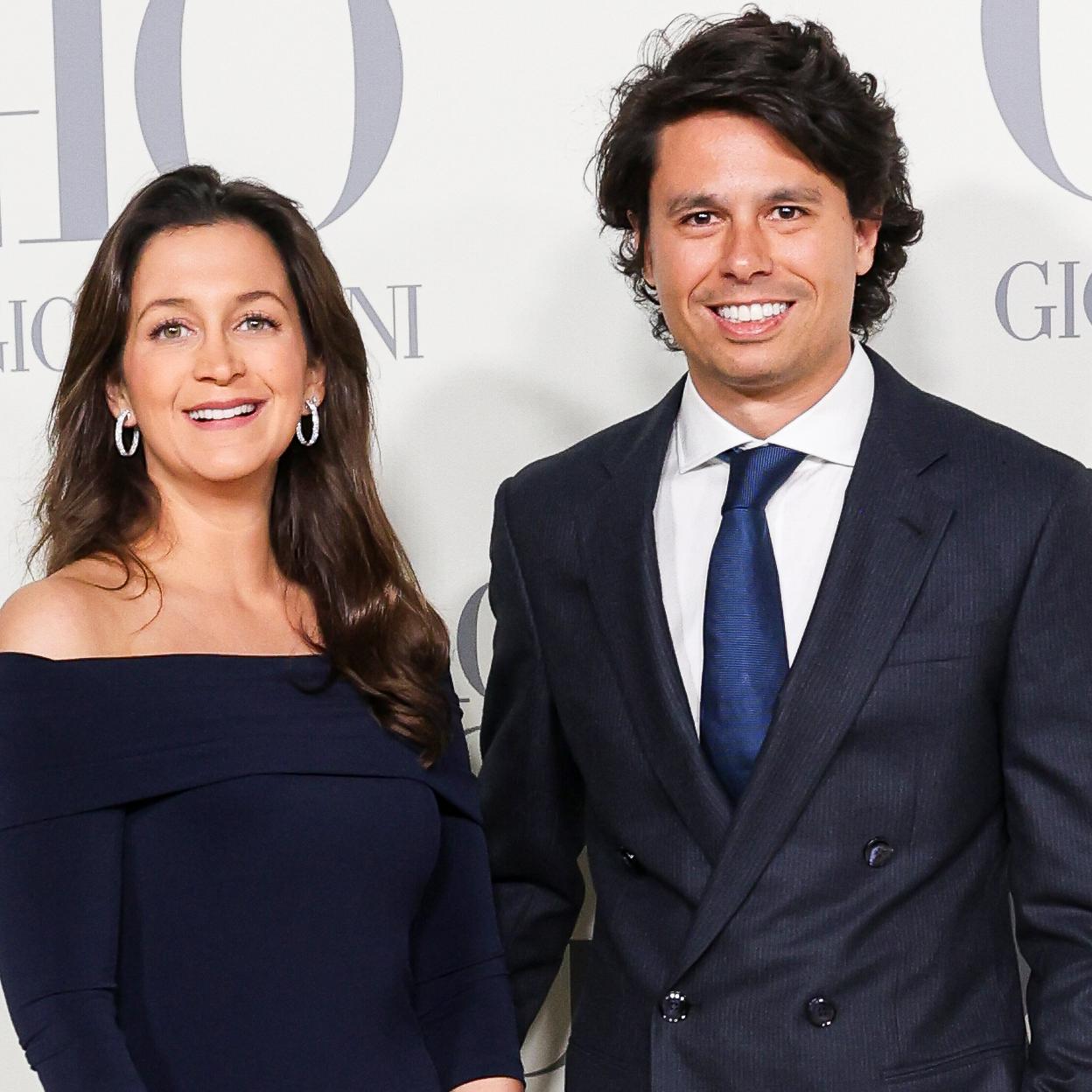 Álvaro Castillejo y su mujer Cristina Fernández, en un evento social.