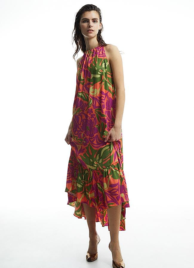 Imagen - Vestido halter estampado de Sfera (49,99€)