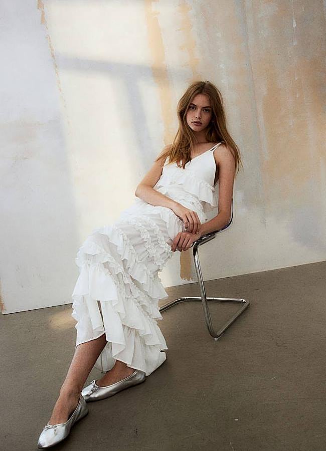 Imagen - Vestido blanco de volantes