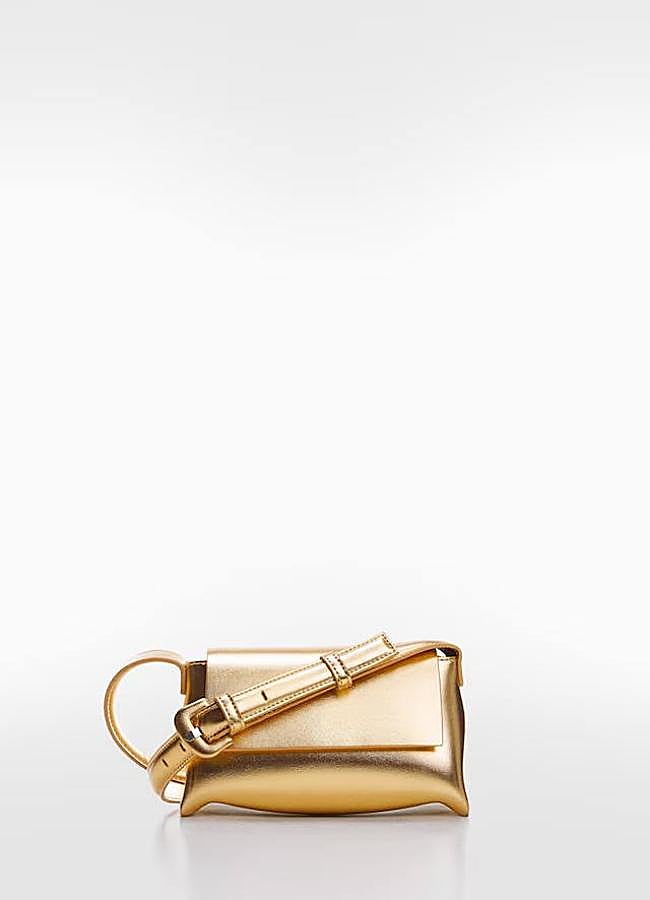 Imagen - Bolso pequeño efecto metalizado dorado