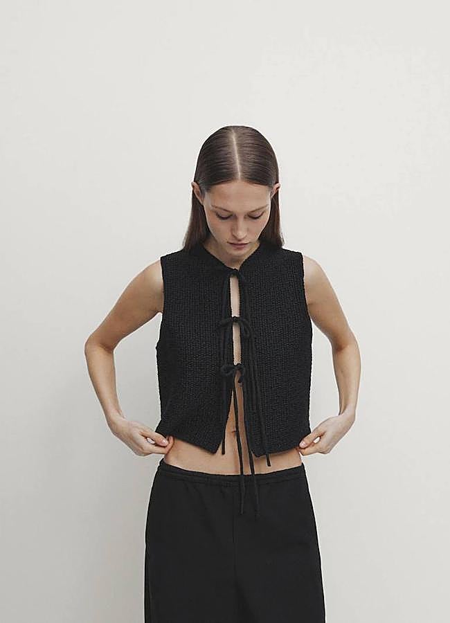 Imagen - Chaleco de punto con lazos