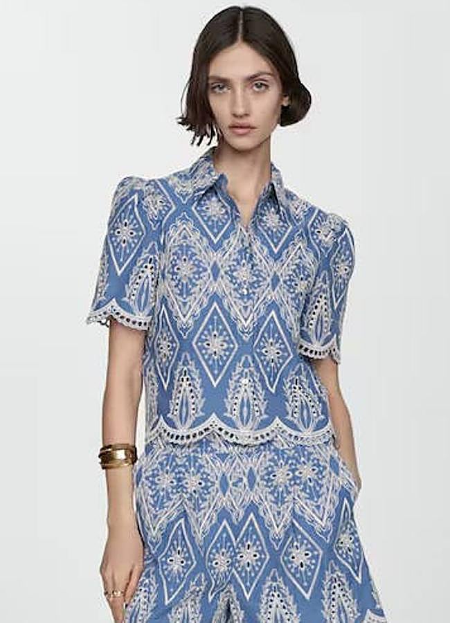 Imagen - Blusa de manga corta bordada