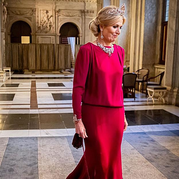 Máxima de Holanda, de gala.