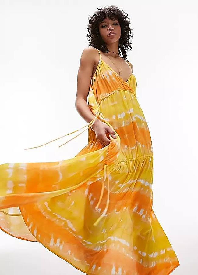 Imagen - Vestido con estampado tie-dye amplio