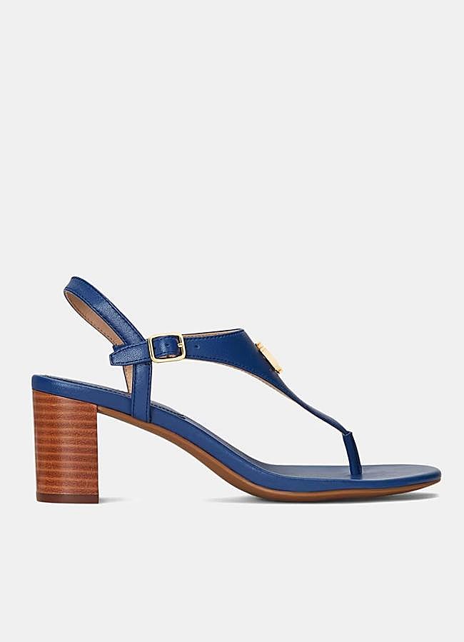 Imagen - Sandalias con tacón azules de Ralph Lauren.